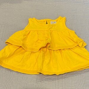 Janie & Jack | Bright Yellow Tiered Baby Top